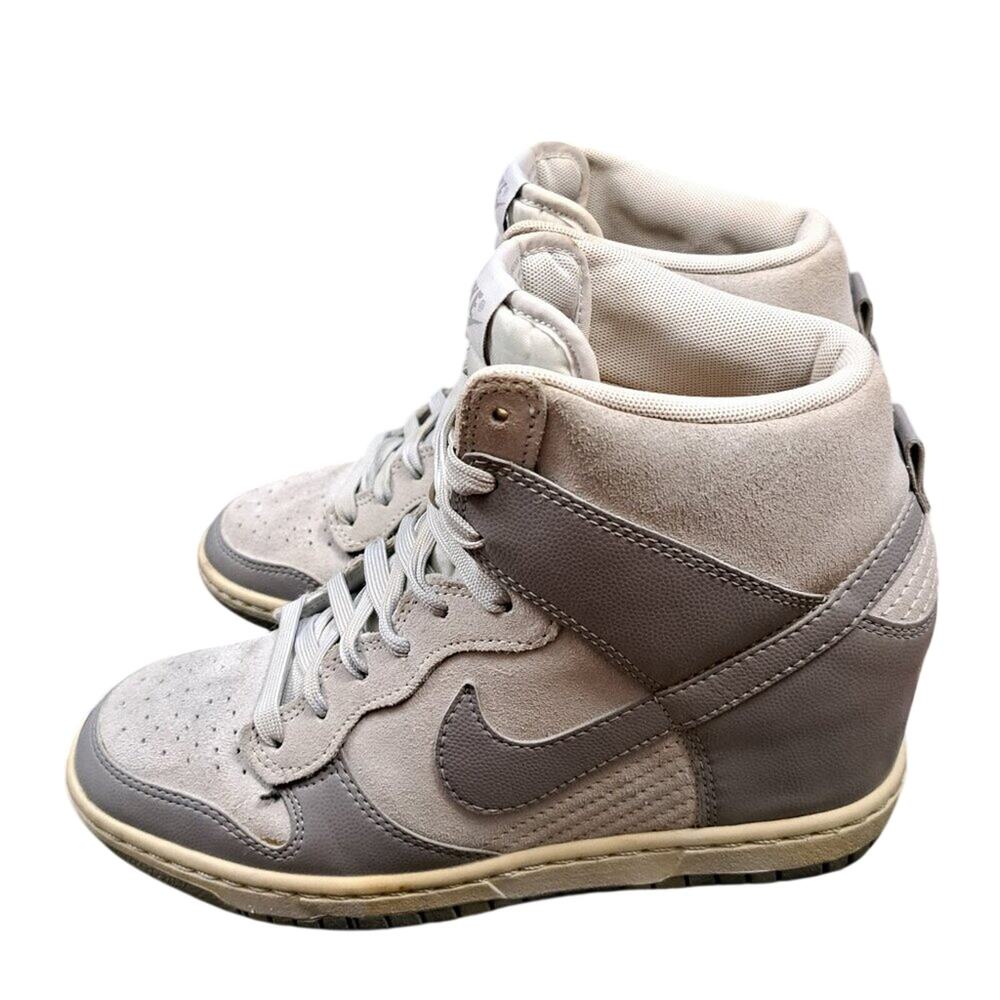 % Nike Dunk Sky High Canyon Grey Hidden Wedge Sneaker Women's 7.5 ( A3 )